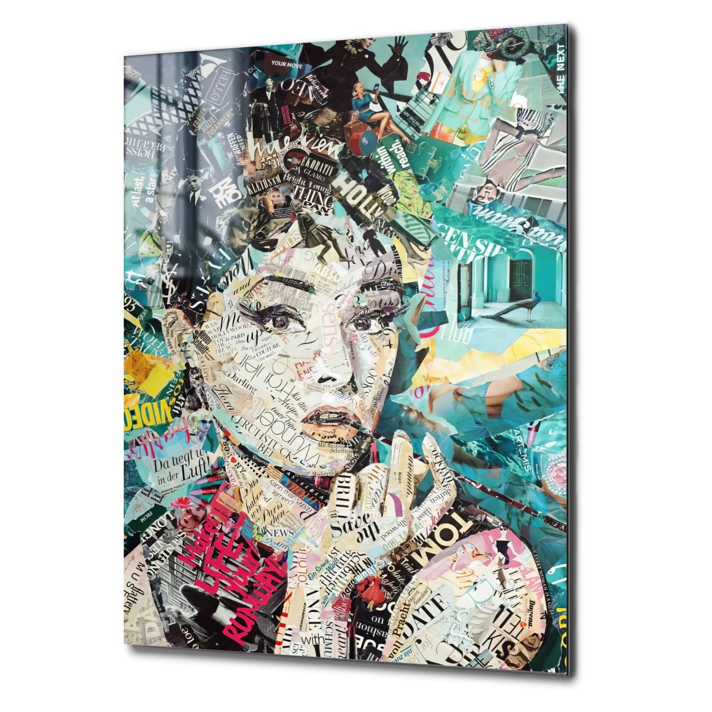 Audrey Hepburn Collage – Ein Meisterwerk der Worte und Bilder