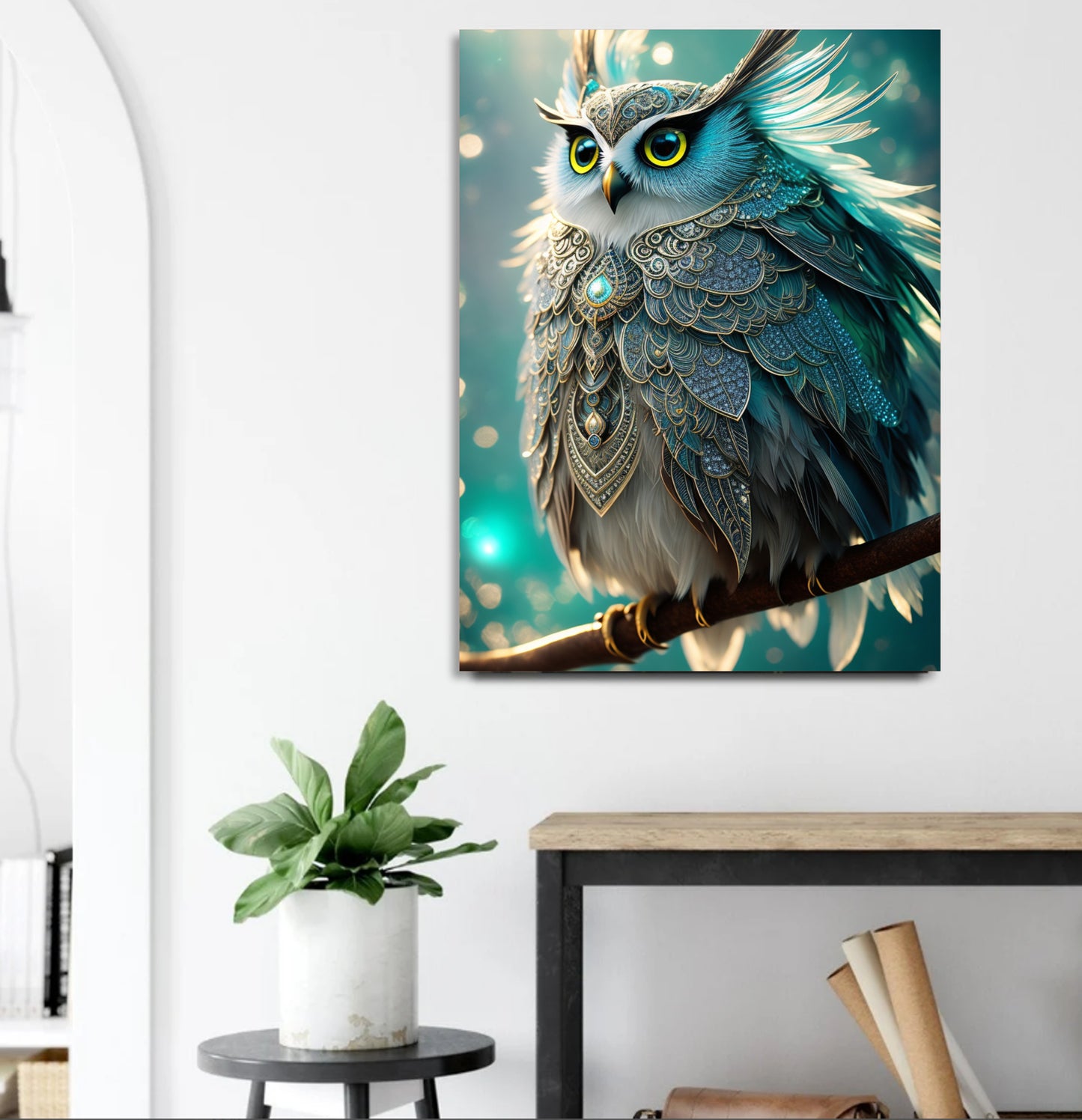 The owl - creative art work