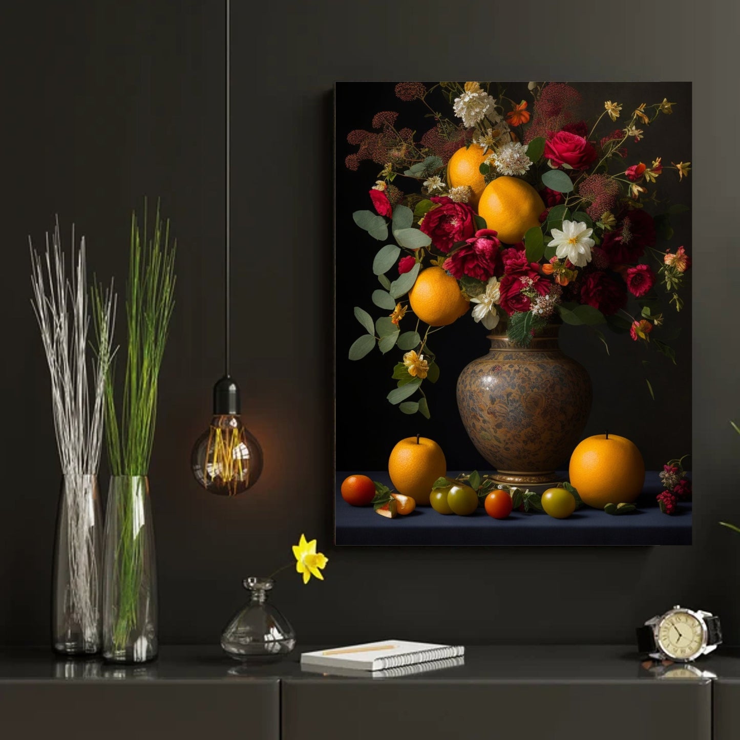 Autumn fruit arrangement