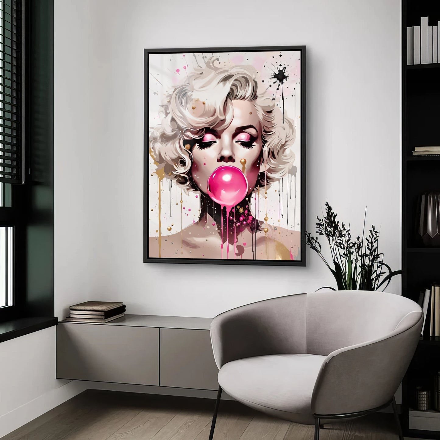 Marilyn Monroe Bubblegum Art