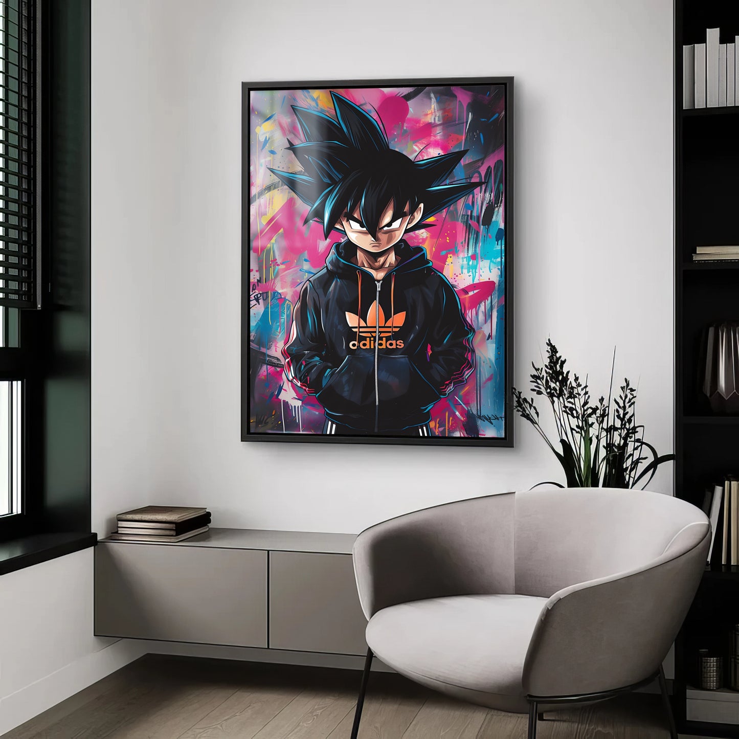 Modern Warrior: Goku in Urban Style