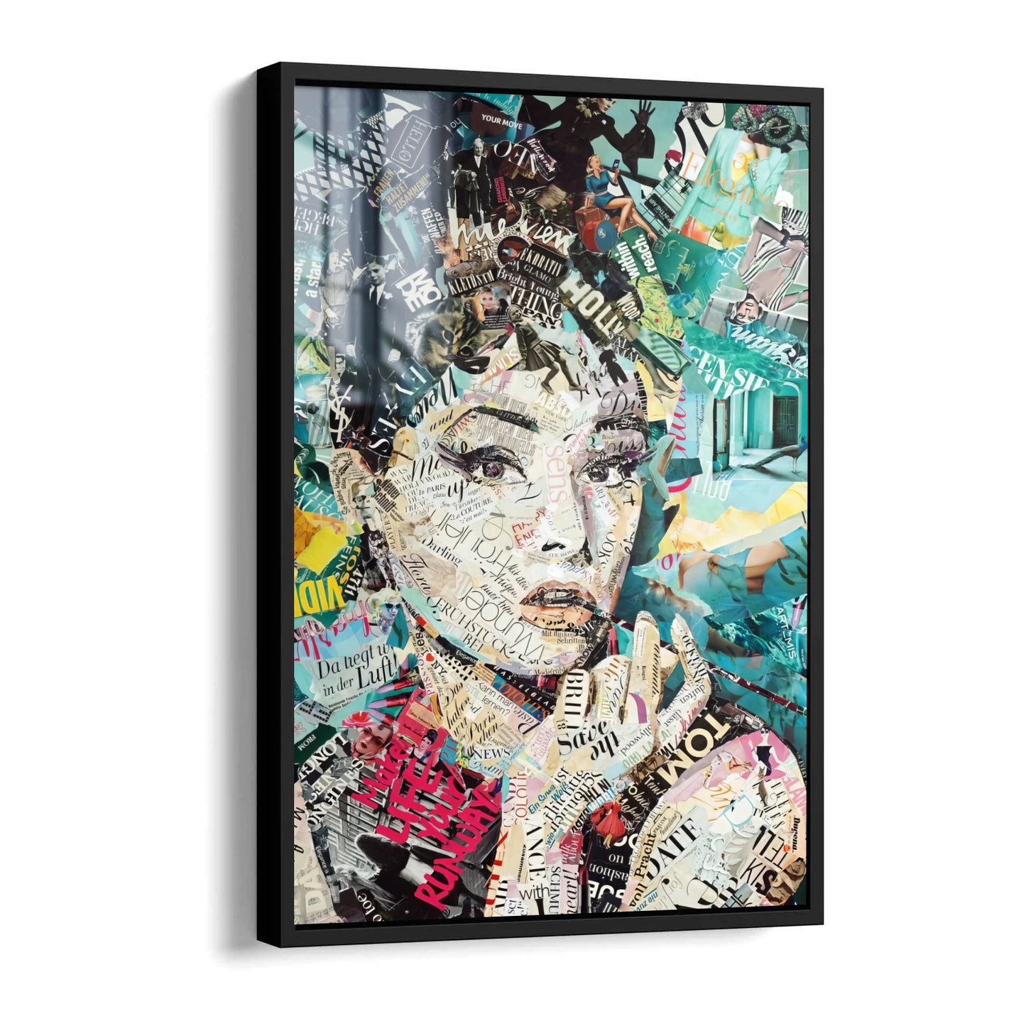 Audrey Hepburn Collage – Ein Meisterwerk der Worte und Bilder