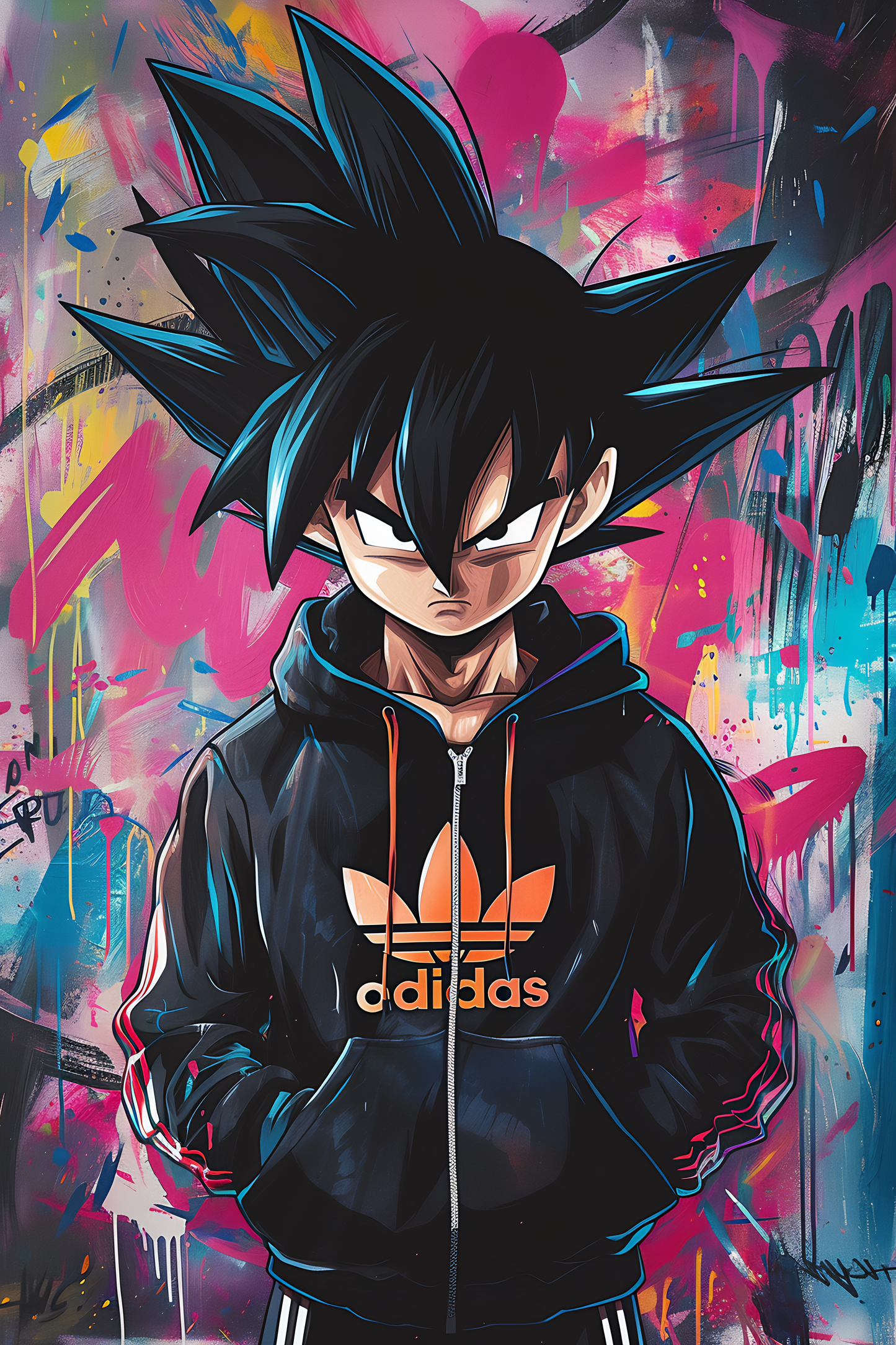 Modern Warrior: Goku in Urban Style