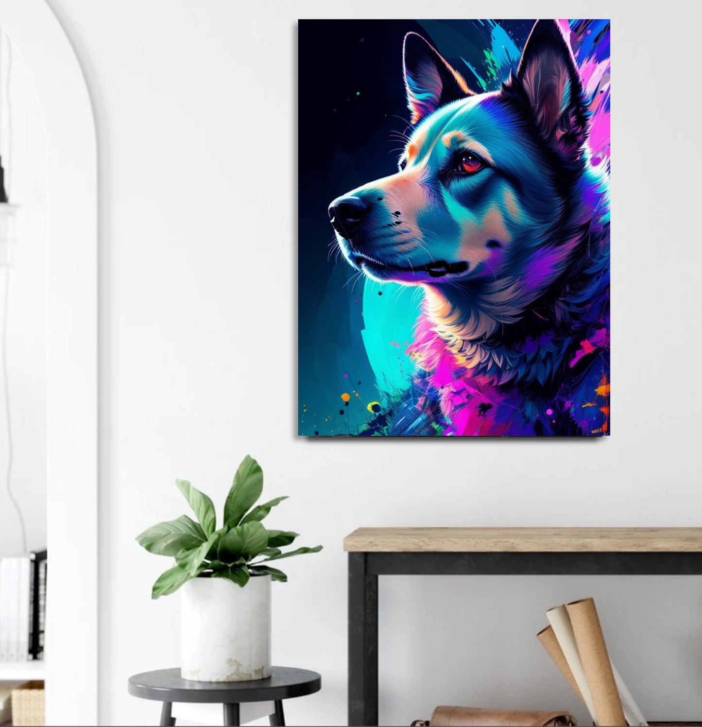 The dog – creative art work