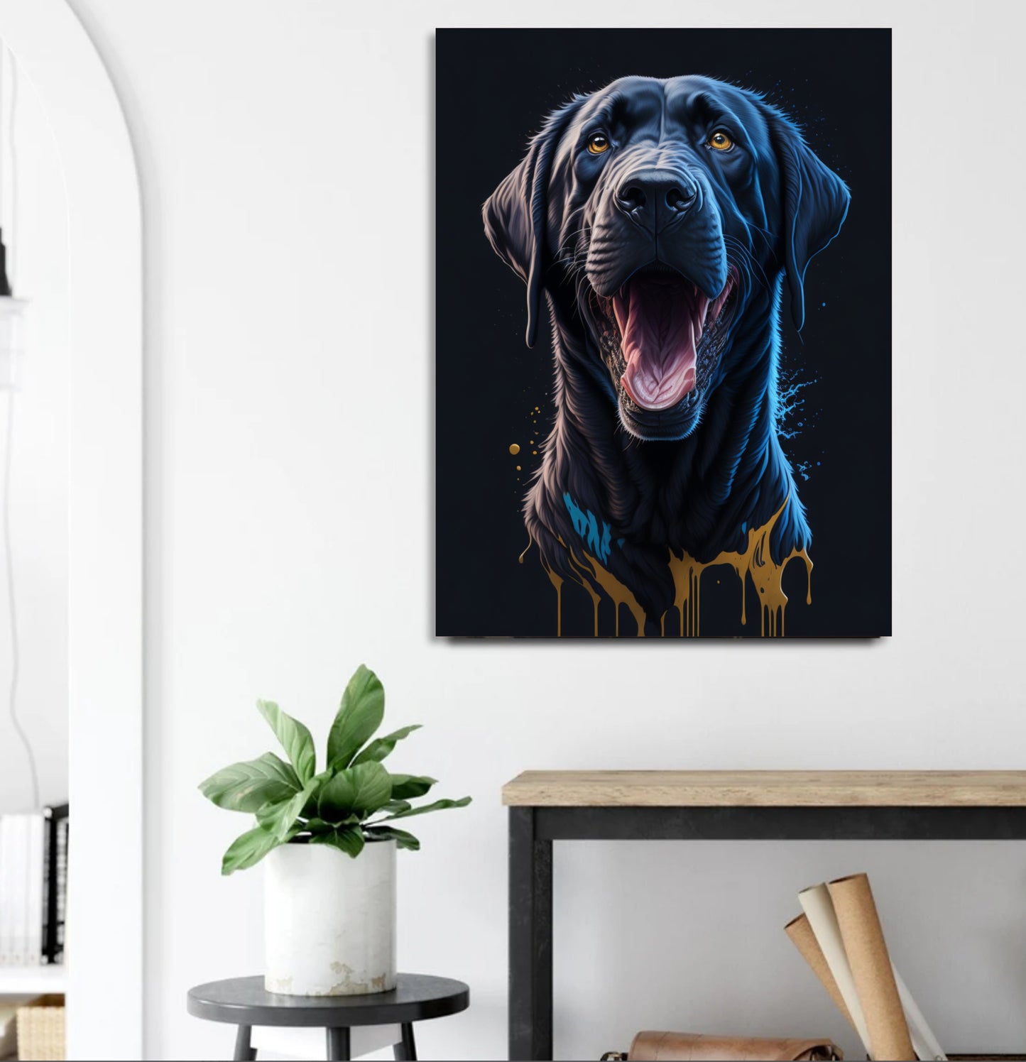 The dog – creative art work