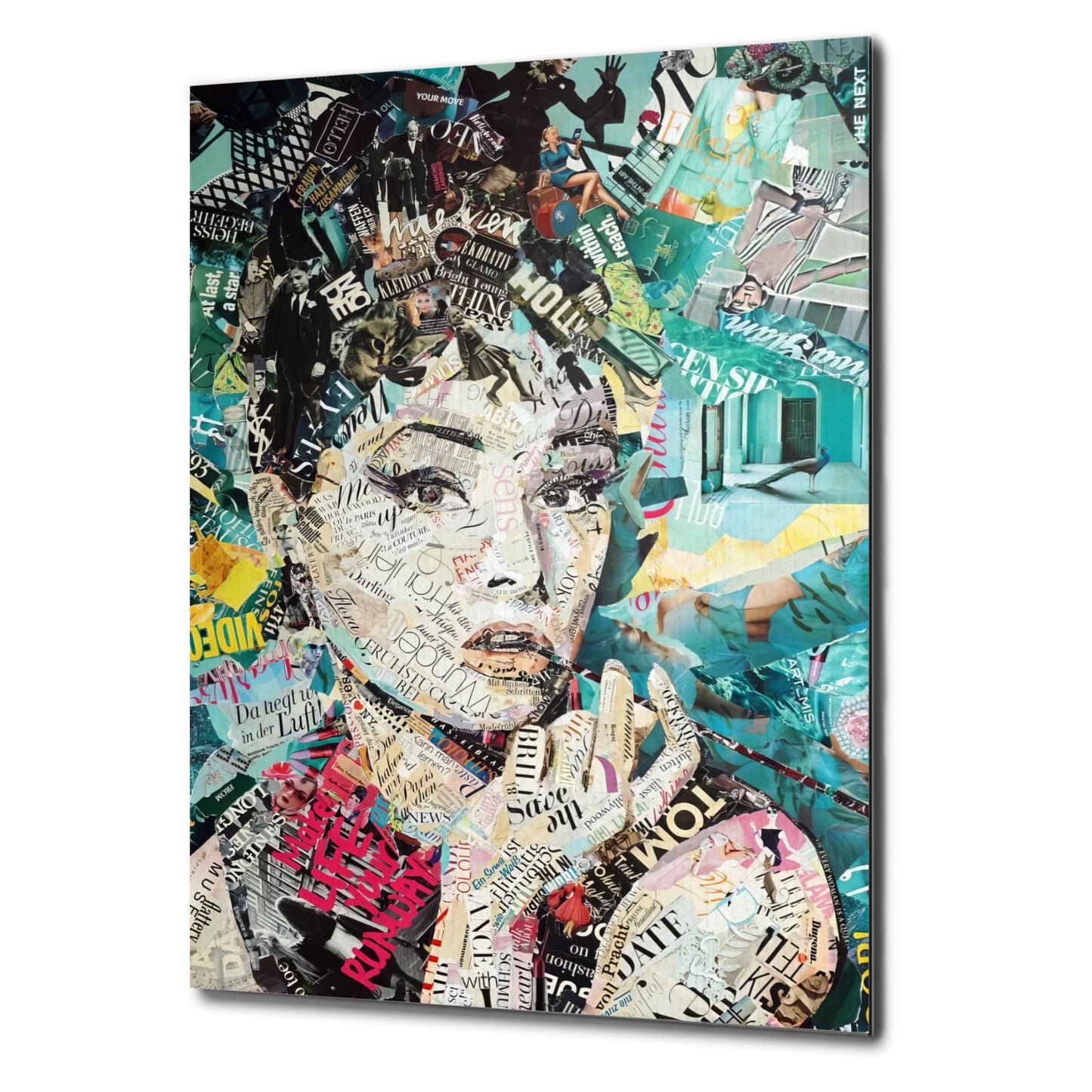 Audrey Hepburn Collage – Ein Meisterwerk der Worte und Bilder