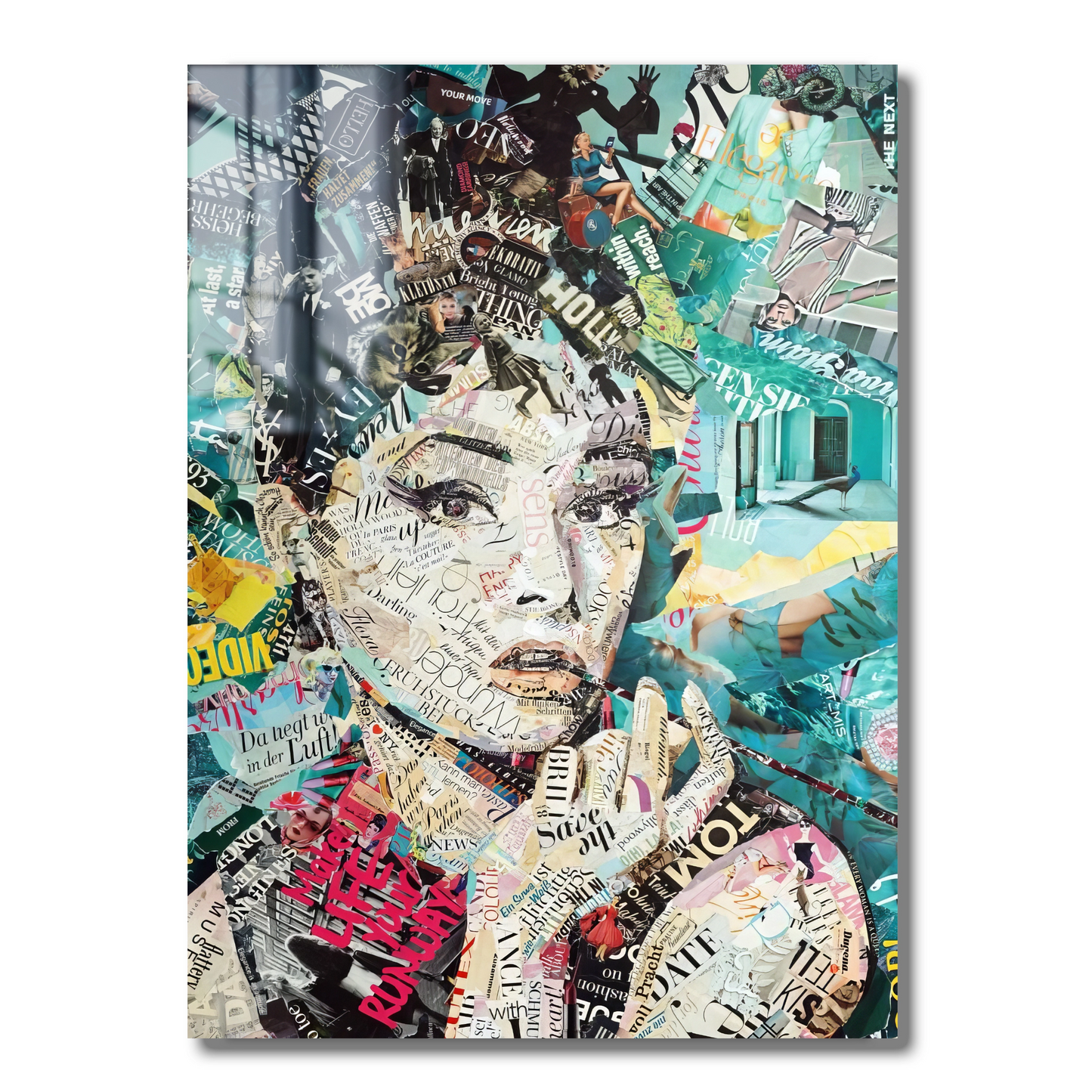 Audrey Hepburn Collage – Ein Meisterwerk der Worte und Bilder