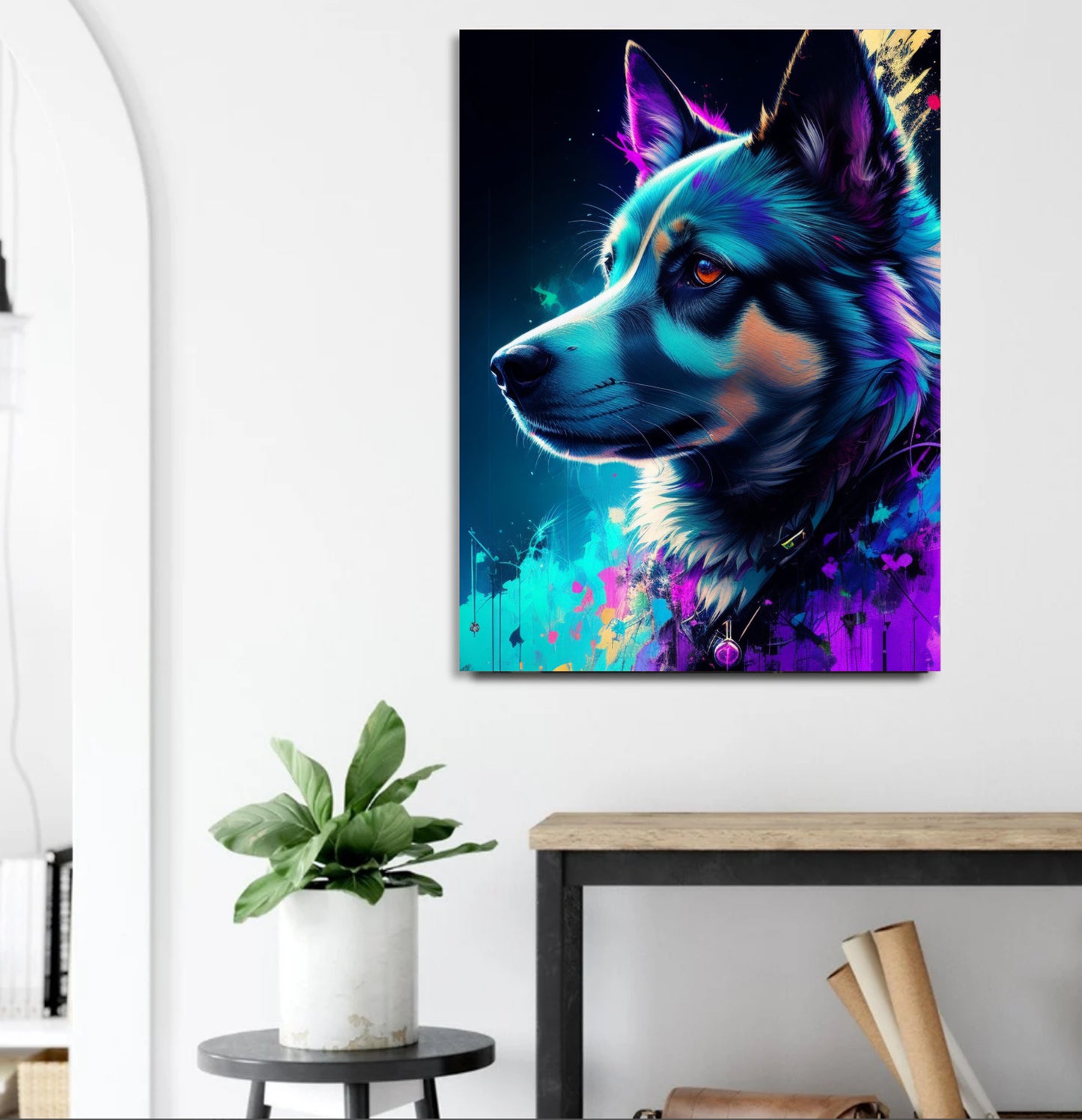 The dog – creative art work