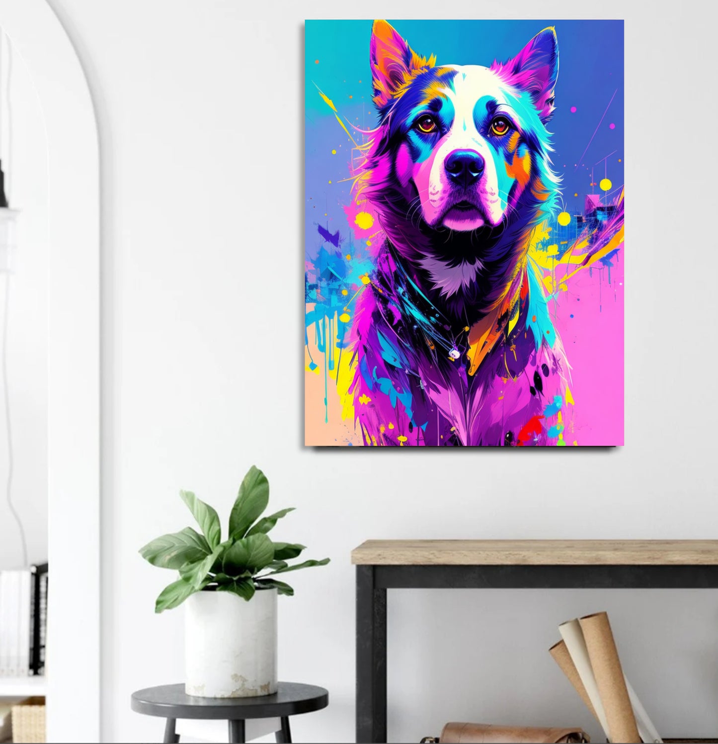 The dog – creative art work