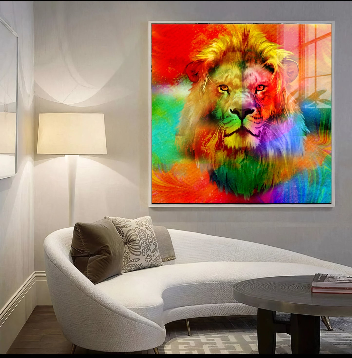 Majestic Rainbow Lion