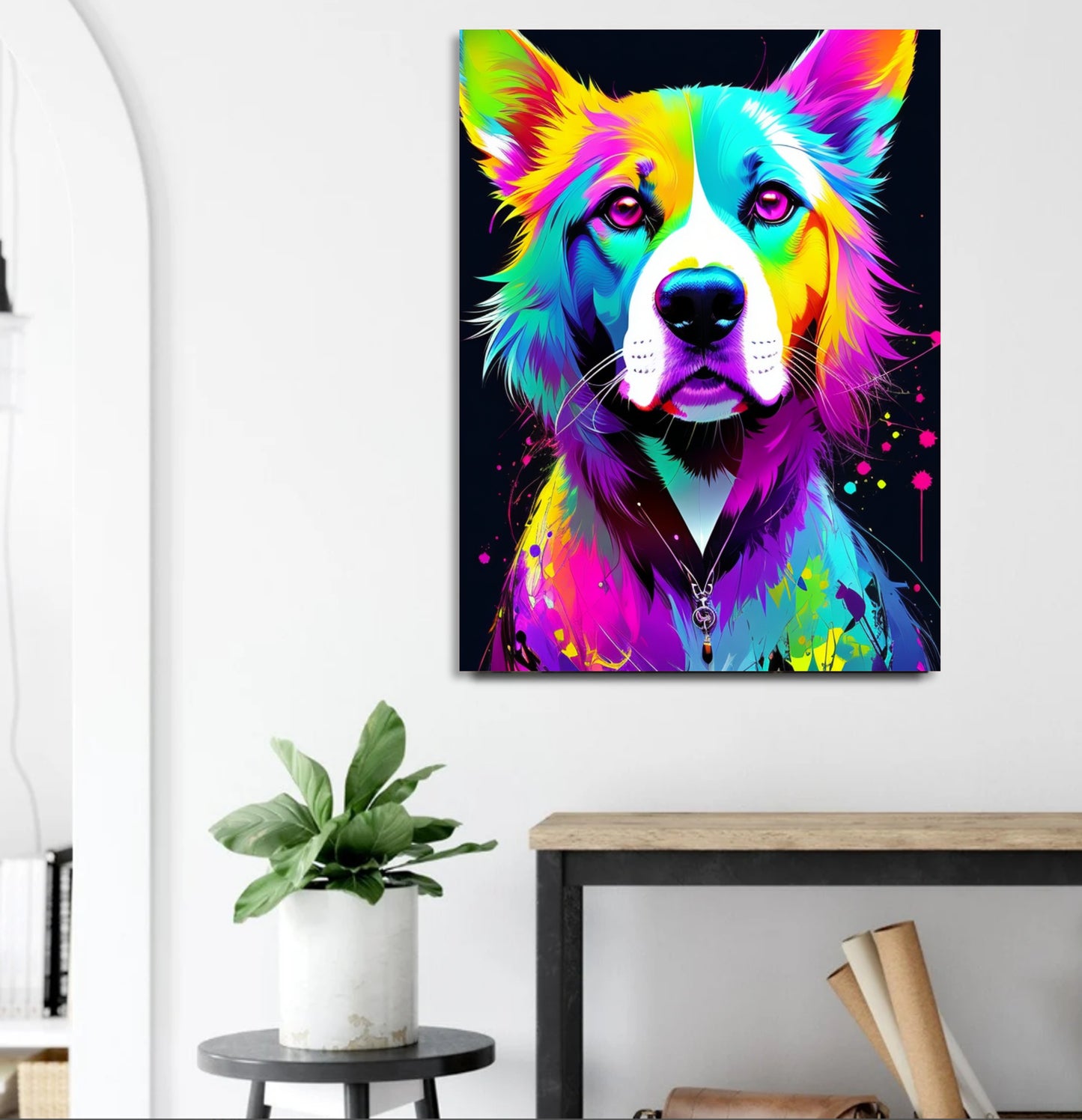 The dog – creative art work