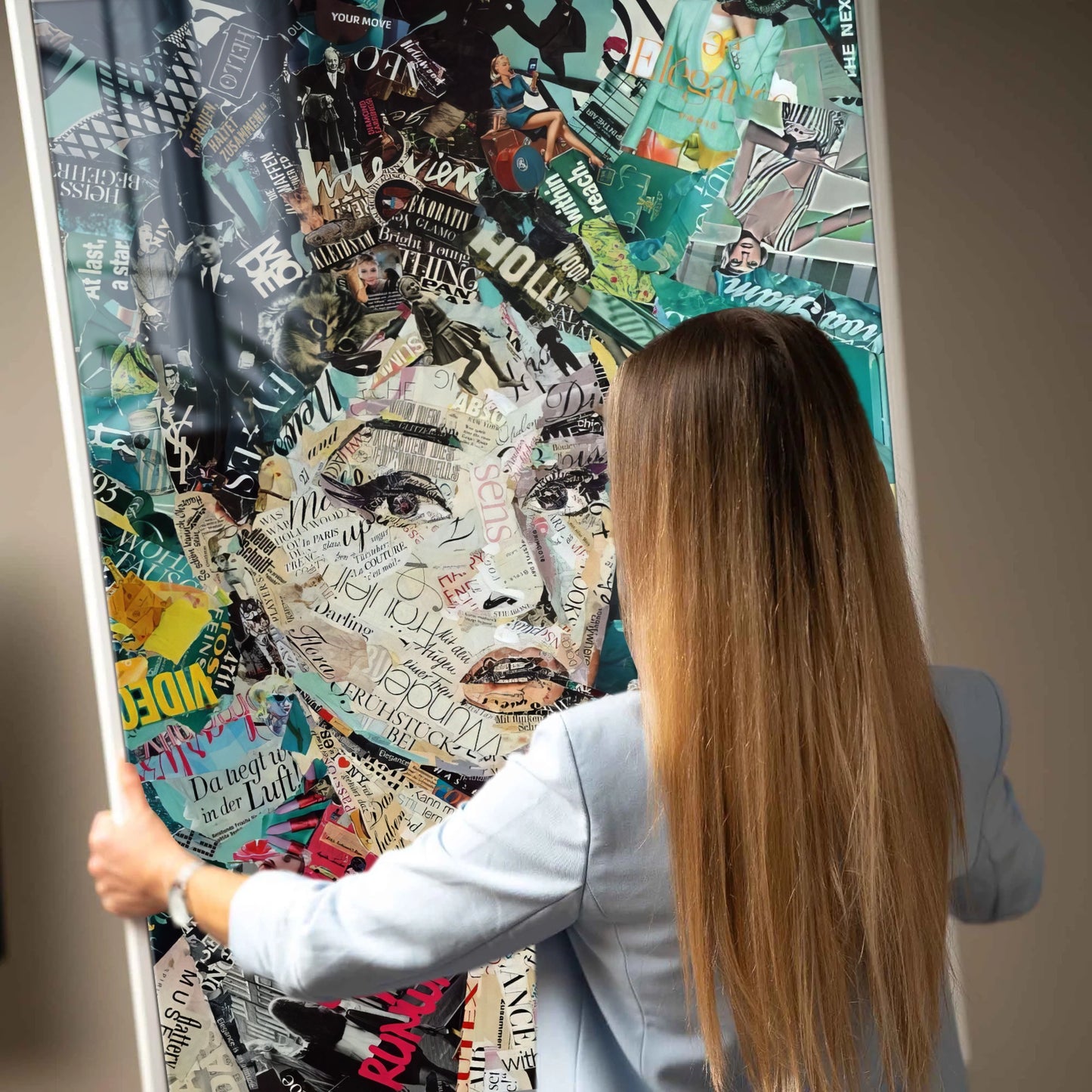 Audrey Hepburn Collage – Ein Meisterwerk der Worte und Bilder