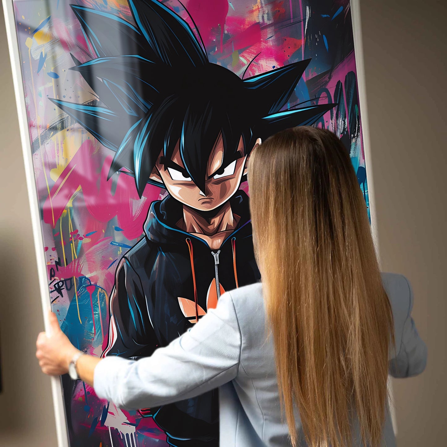 Modern Warrior: Goku in Urban Style