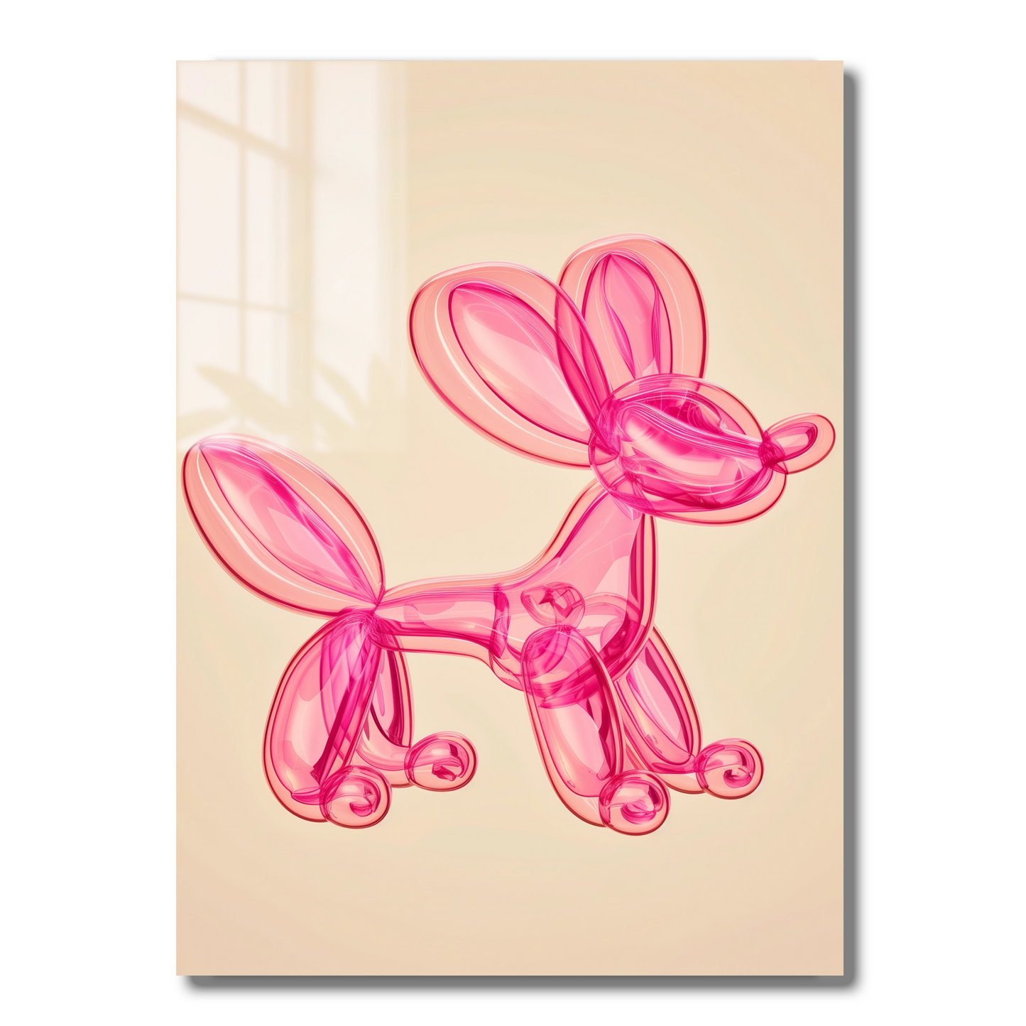 Pinker Ballonhund