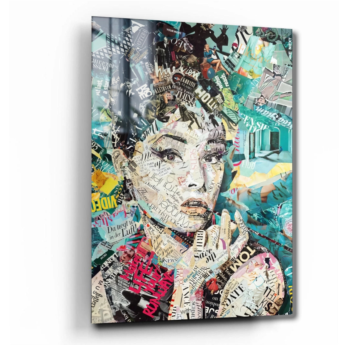 Audrey Hepburn Collage – Ein Meisterwerk der Worte und Bilder