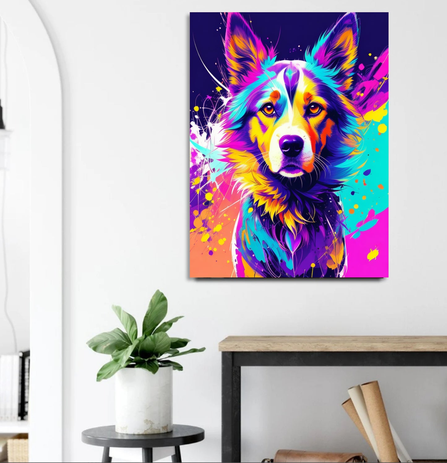 The dog – creative art work