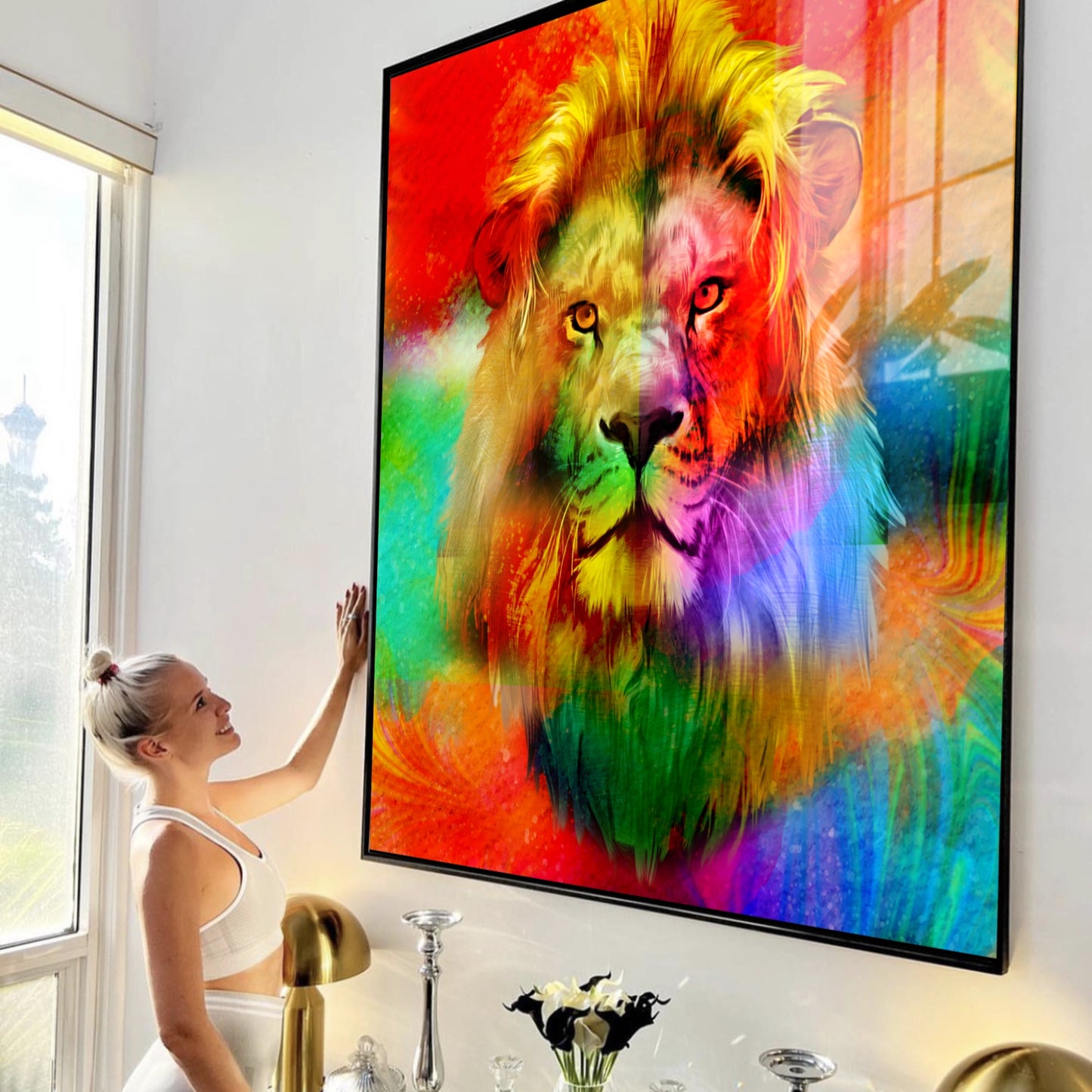 Majestic Rainbow Lion