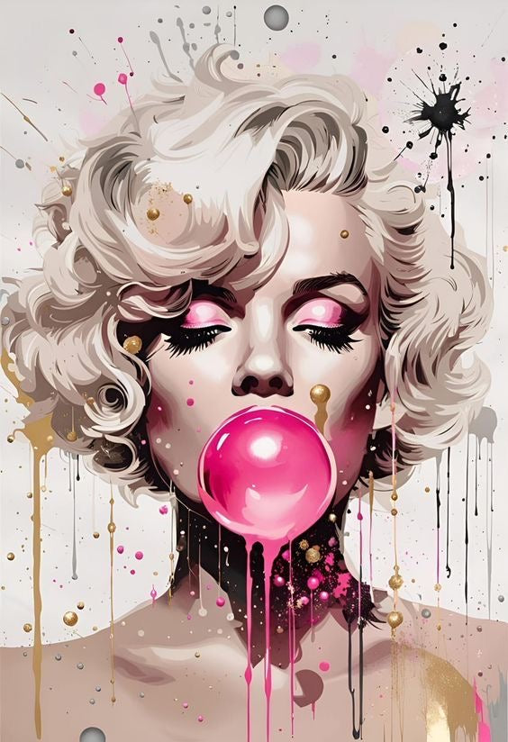 Marilyn Monroe Bubblegum Art