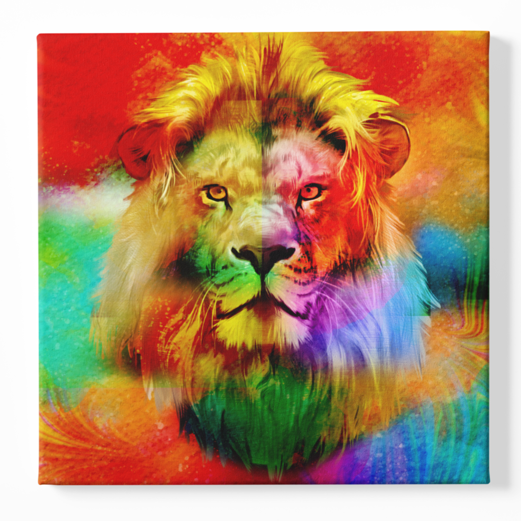 Majestic Rainbow Lion