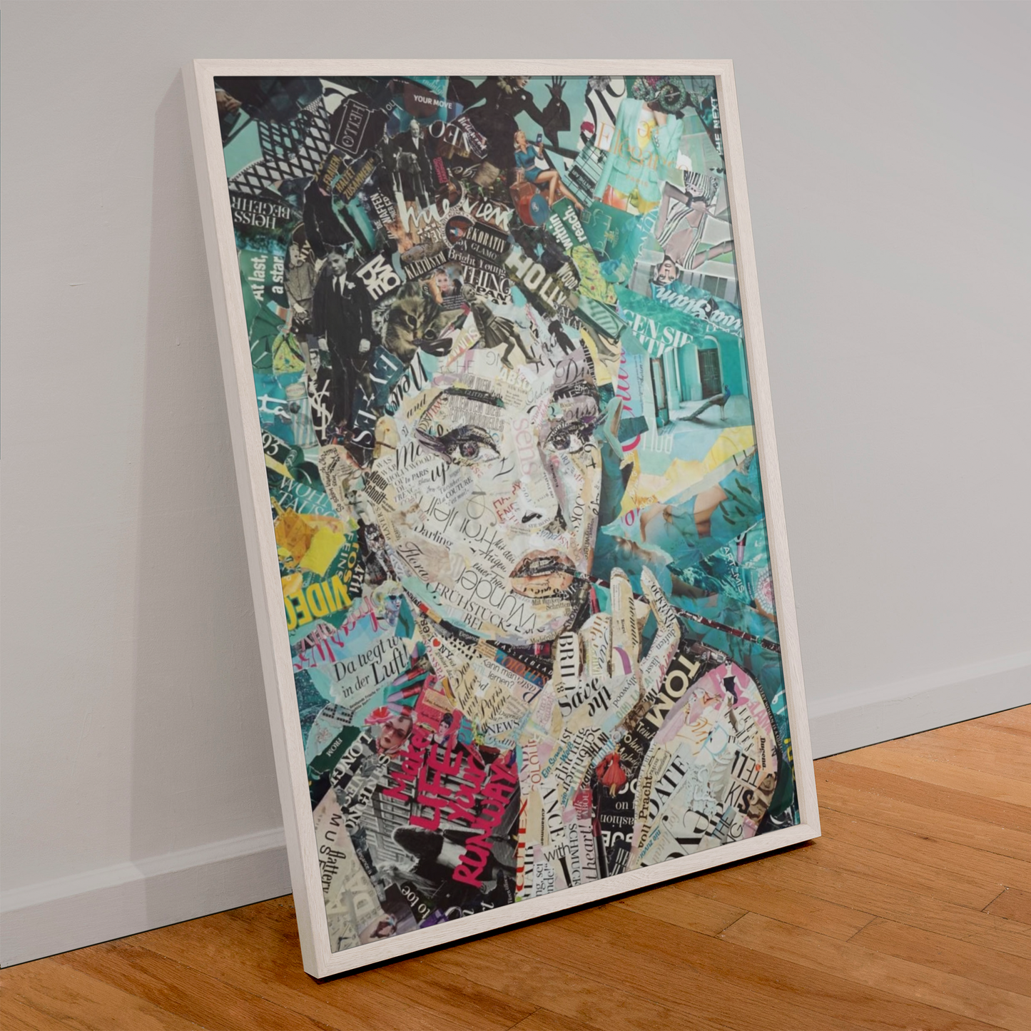 Audrey Hepburn Collage – Ein Meisterwerk der Worte und Bilder