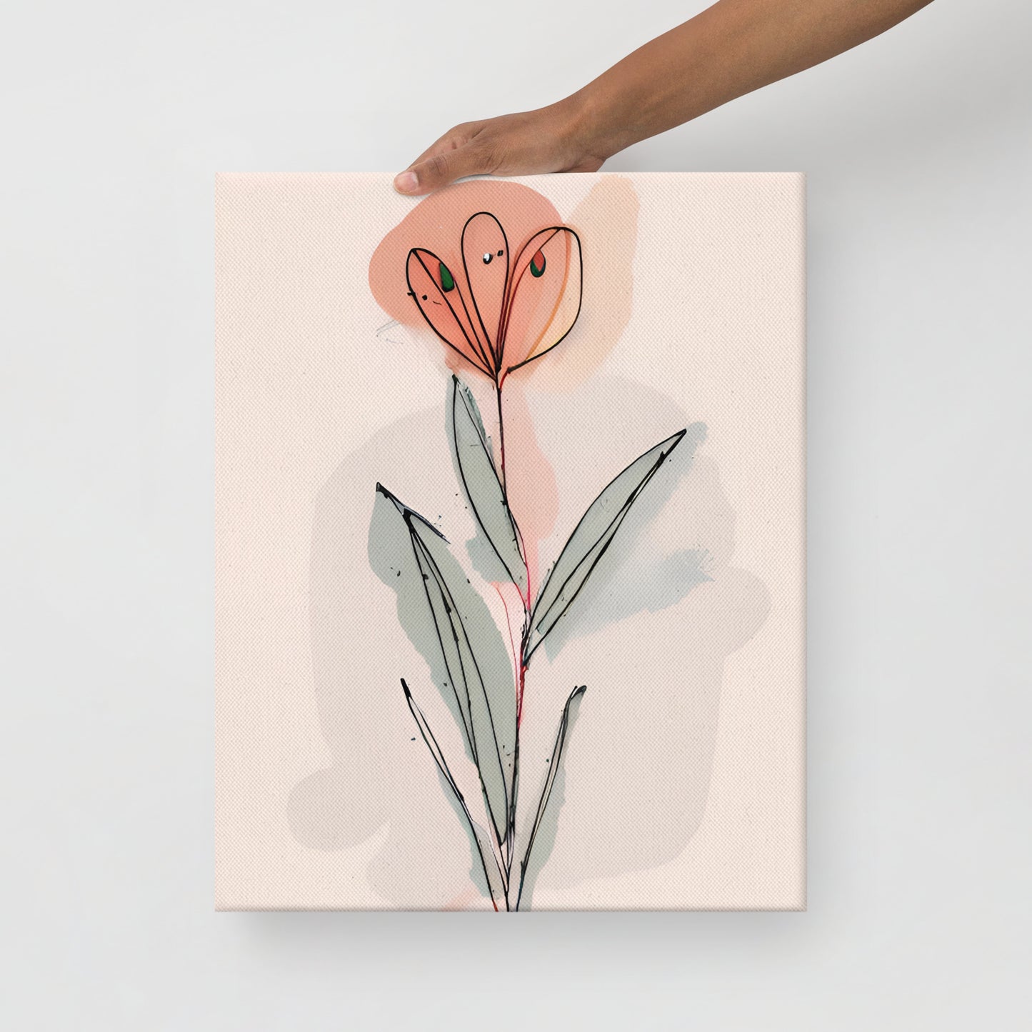 Watercolor tulip