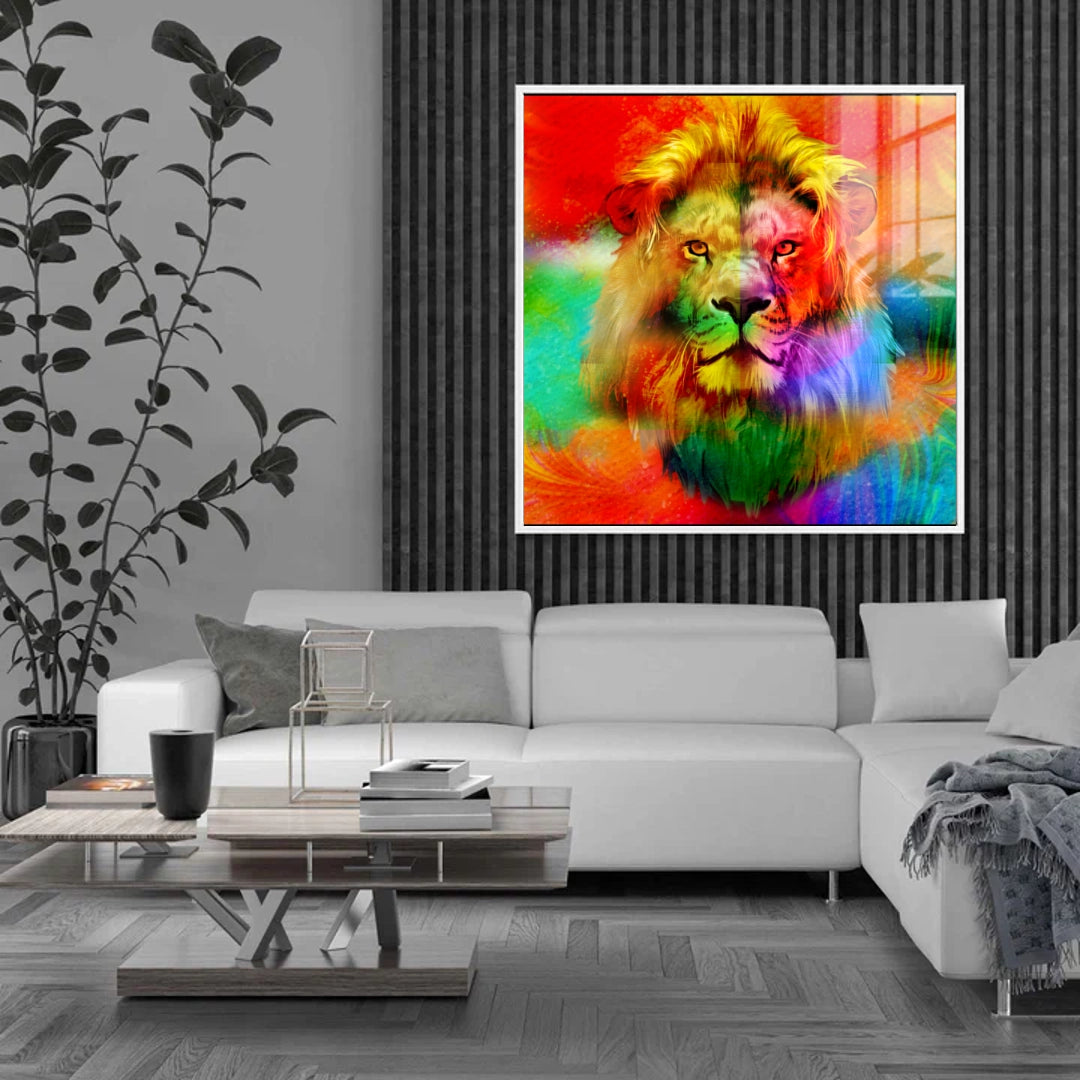 Majestic Rainbow Lion