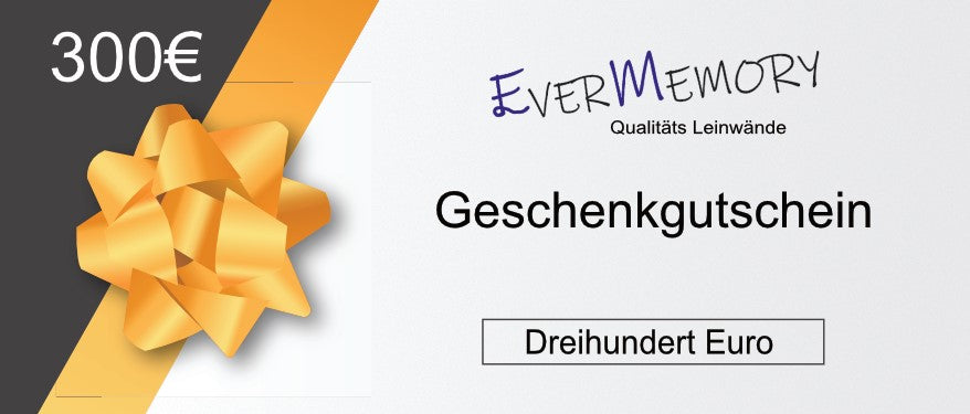 300€ Geschenkgutschein